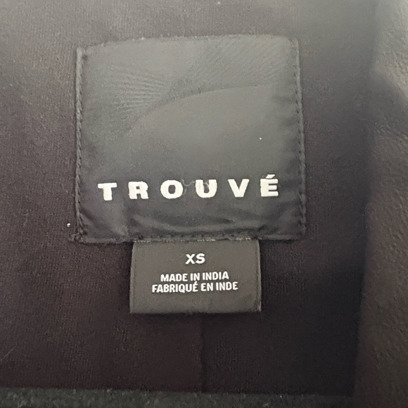 Trouve Black Leather Moto Jacket for Women - Picture 7 of 10